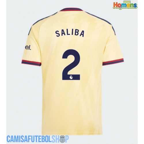 Camisa de time de futebol Arsenal William Saliba #2 Replicas 3º Equipamento 2026-27 Manga Curta